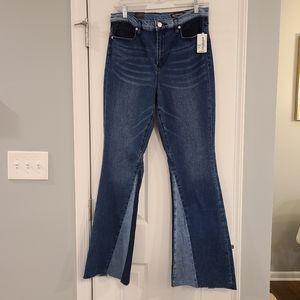 BlankNYC "The Waverly" high-rise flare jeans